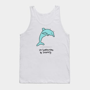 Grumpy Dolphin Tank Top